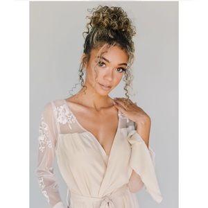 Robed with Love Hildy Lace Champagne Robe Mother of the Groom XL